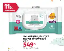 Rossmann Jimjams Baby sensitive nedves törlőkendő ajánlat