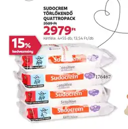 Rossmann Sudocrem Törlőkendő quattropack ajánlat