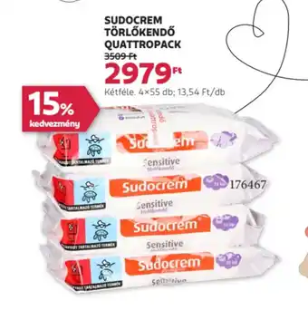 Rossmann Sudocrem Törlőkendő quattropack ajánlat