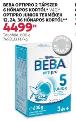 Rossmann Beba optipro 2 tápszer 6 hónapos kortól ajánlat