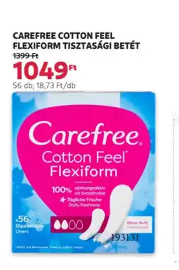 Rossmann Carefree Cotton feel flexiform tisztasági ajánlat