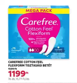 Carefree Cotton feel flexiform tisztasági betét