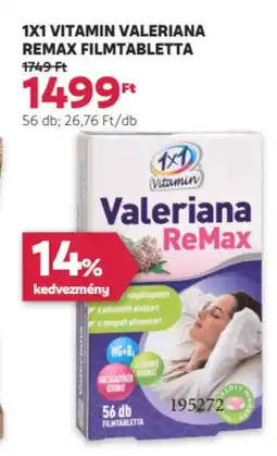 Rossmann 1x1 vitamin valeriana remax filmtabletta ajánlat