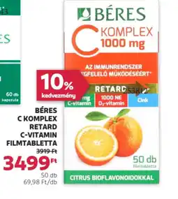 Rossmann Béres C komplex retard C-vitamin filmtabletta ajánlat