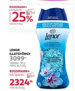 Rossmann Lenor Illatgyöngy ajánlat