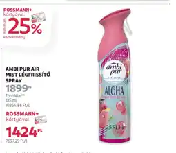 Rossmann Ambi pur Air mist légfrissítő spray ajánlat
