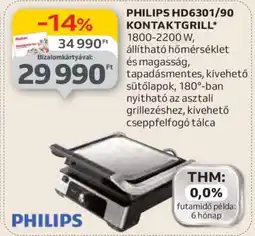 Auchan PHILIPS HD6301/90 KONTAKTGRILL ajánlat