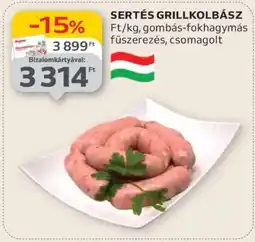Auchan Sertés Grillkolbász ajánlat