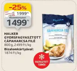 Auchan HALKER GYORSFAGYASZTOTT CÁPAHARCSA FILÉ ajánlat