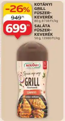 Auchan KOTÁNYI GRILL FŰSZERKEVERÉK ajánlat
