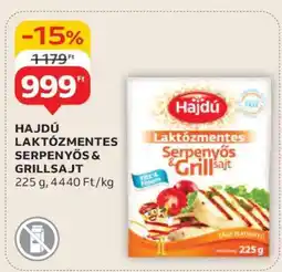 Auchan HAJDÚ LAKTÓZMENTES SERPENYŐS & GRILLSAJT ajánlat