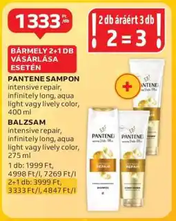 Auchan Pantene Sampon és Balzsam ajánlat