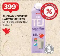 Auchan Auchan Kedvenc Laktózmentes UHT Dobozos Tej ajánlat