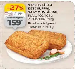 Auchan Virsli táska ketchuppal vagy mustárral ajánlat