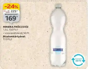 Auchan Minera Fröccsvíz ajánlat
