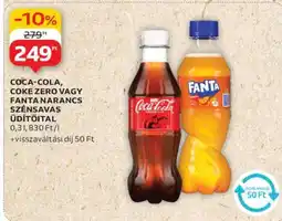 Auchan Coca-Cola, Coke Zero vagy Fanta Narancs Szénsavas Üdítőital ajánlat