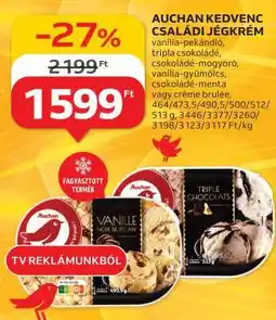 Auchan Auchan Kedvenc Családi Jégkrém ajánlat