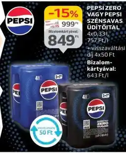 Auchan PEPSI ZERO VAGY PEPSI SZÉNSAVAS ÜDÍTŐITAL ajánlat