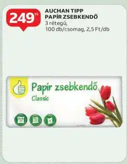 Auchan AUCHAN TIPP PAPÍR ZSEBKENDŐ ajánlat