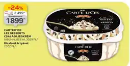 Auchan Carte d'Or Les Desserts Családi Jégkrém ajánlat