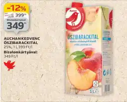 Auchan Auchan Kedvenc Őszibarackital ajánlat