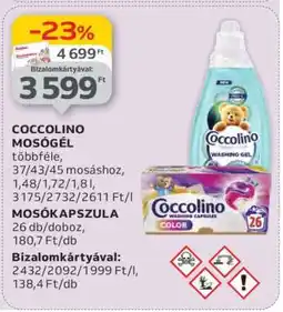 Auchan Coccolino Mosógél ajánlat