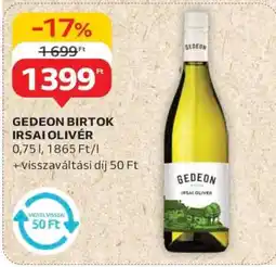 Auchan GEDEON BIRTOK IRSAI OLIVÉR ajánlat