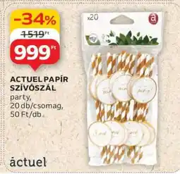 Auchan ACTUEL PAPÍR SZÍVÓSZÁL ajánlat