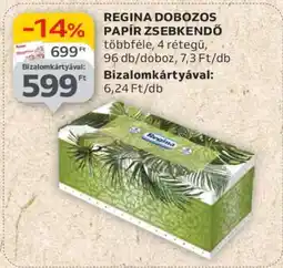 Auchan REGINA DOBOZOS PAPÍR ZSEBKENDŐ ajánlat