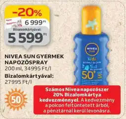 Auchan NIVEA SUN GYERMEK NAPOZÓSPRAY ajánlat