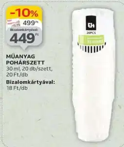 Auchan Műanyag pohárszett ajánlat