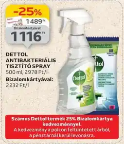 Auchan Dettol Antibakteriális Tisztító Spray ajánlat