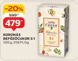 Auchan Koronás befőzőcukor 3:1 ajánlat