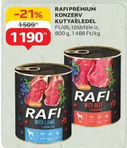 Auchan RAFI PRÉMIUM KONZERV KUTYAÉLEDEL ajánlat