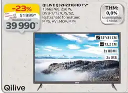 Auchan QILIVE Q32H231B HD TV ajánlat