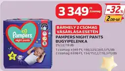 Auchan PAMPERS NIGHT PANTS BUGYIPELENKA ajánlat