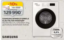 Auchan Samsung WW60A3120BELE Elöltöltős Mosógép ajánlat
