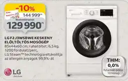 Auchan LG F2J3WSBWE Keskeny Elöltöltős Mosógép ajánlat