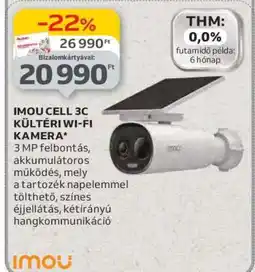 Auchan IMOU CELL 3C KÜLTÉRI WI-FI KAMERA ajánlat
