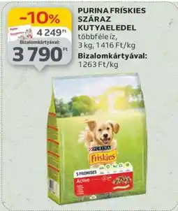 Auchan Purina Friskies Száraz Kutyaeledel ajánlat