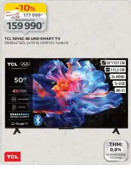 Auchan TCL 50V6C 4K UHD SMART TV ajánlat