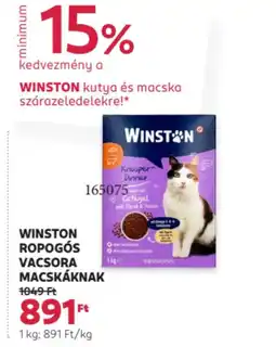 Rossmann Winston Ropogós vacsora macskáknak ajánlat