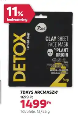 Rossmann 7days Arcmaszk ajánlat