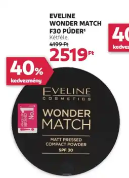 Rossmann Eveline Wonder match F30 púder ajánlat