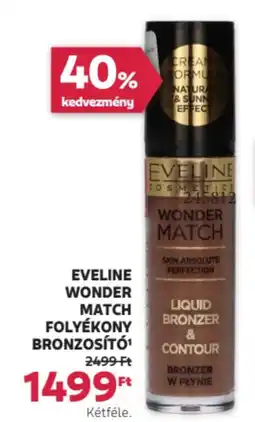 Rossmann Eveline Wonder match folyékony bronzosító ajánlat