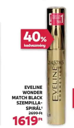 Rossmann Eveline Wonder match black szempilla- spirál ajánlat