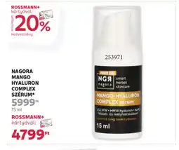 Rossmann Nagora Mango hyaluron complex szérum ajánlat