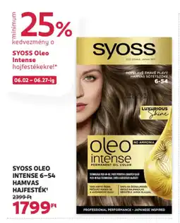 Rossmann Syoss Oleo intense 6-54 hamvas hajfesték ajánlat