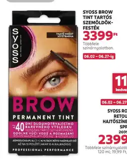 Rossmann Syoss Brow tint tartós ajánlat