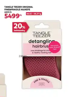 Rossmann Tangle Teezer original fine&fragile hajkefe ajánlat